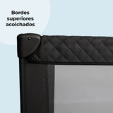 Cuna de viaje MBTC1 negro acolchado – bordes superiores acolchados