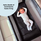 Cuna de viaje MBTC1 negro acolchado – apta desde el nacimiento hasta 15 kg