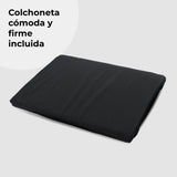 Cuna de viaje MBTC2 Air-Light negro – colchoneta cómoda y firme incluida