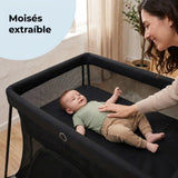 Cuna de viaje MBTC3 Air-Light negro – moisés extraíble
