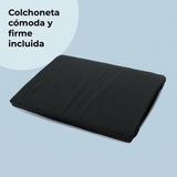 Cuna de viaje MBTC3 Air-Light negro – colchoneta cómoda y firme incluida